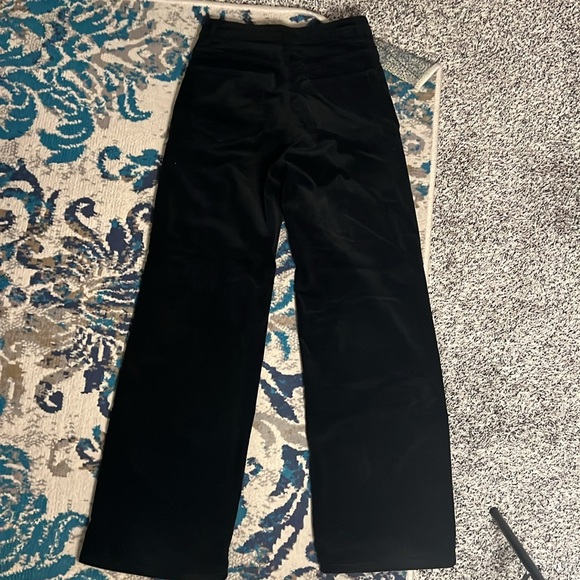 H&M Black Wide-Leg Corduroy Trousers - Picture 2 of 5